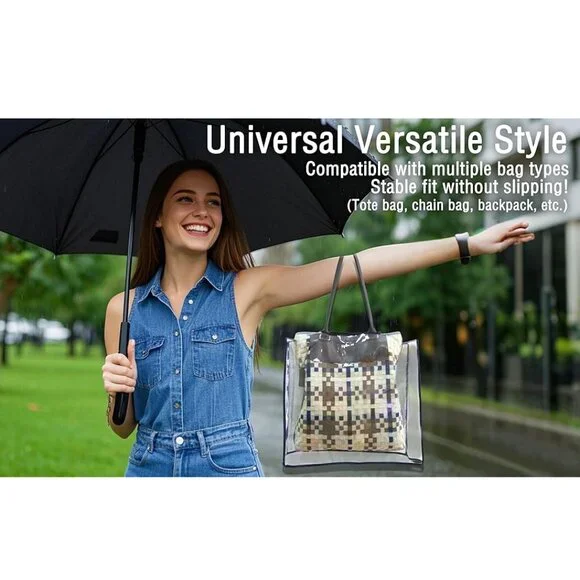 Buy Now Transparent PVC Rain Cover for Handbags - Square or Rectangle - Picture 9 of 10
